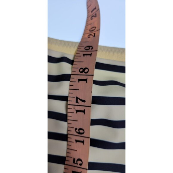 SAME Los Angeles Swim Womens One Piece ColorBlock Stripped Navy Blue Medium - Picture 12 of 12